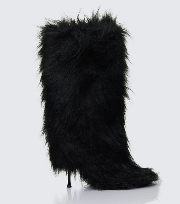 Finesse Kendall Fur XXL Yetti Heeled Boot