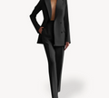 Nabalu Women’s Elegant Evening Set – Double Breasted Blazer and Tapered Pants