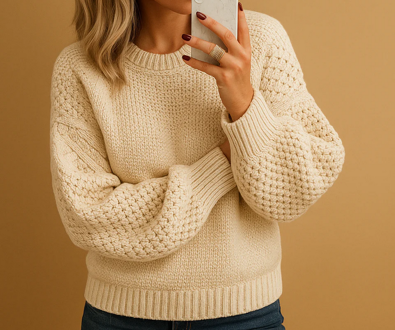 Nabalu Women’s Cozy Textured Knit Sweater
