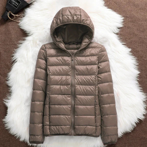 Nabalu Women’s Quilted Jacket – Zip-Front Long Sleeve Outerwear