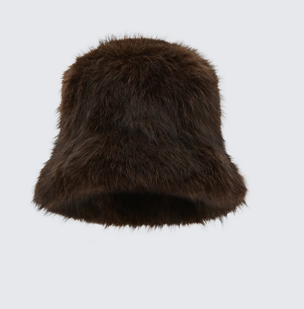 Finesse Pamela Faux Fur Oversized Bucket Hat