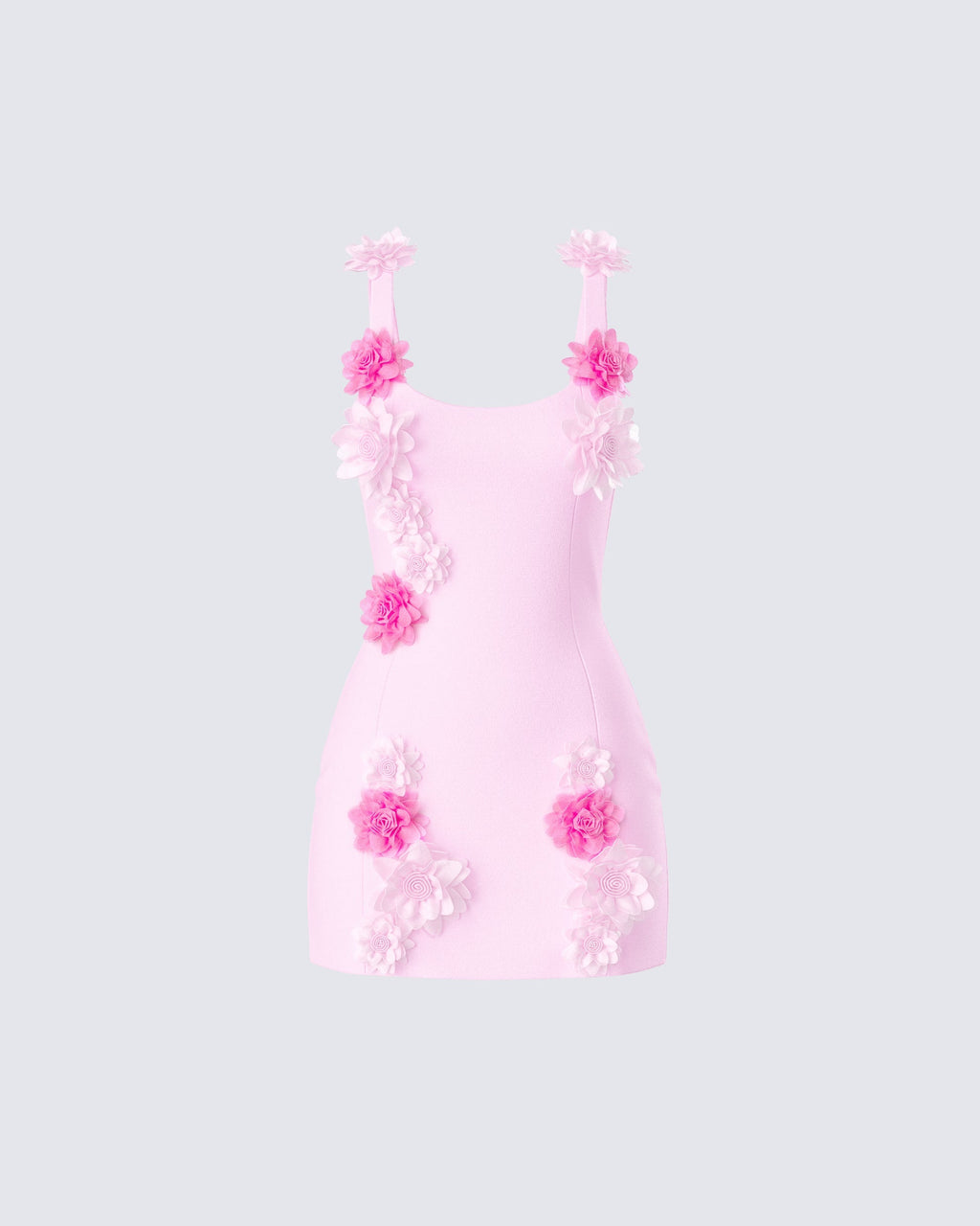 Aisling Pink Rosette Mini Dress