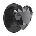 PopSockets Crystal Heart Black Glitter - MagSafe PopGrip