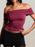 Klassy Fold Over Short Sleeve