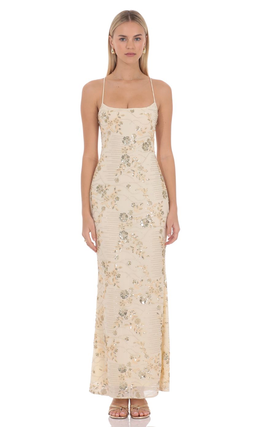 Lucy In The Sky Lilia Embellished Maxi Dress