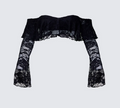 Finesse Rina Lace Ruffle Bandeau Top