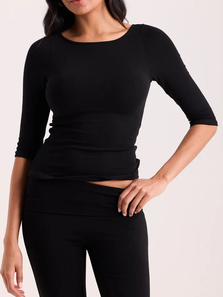 Klassy Boat Neck Quarter Sleeve