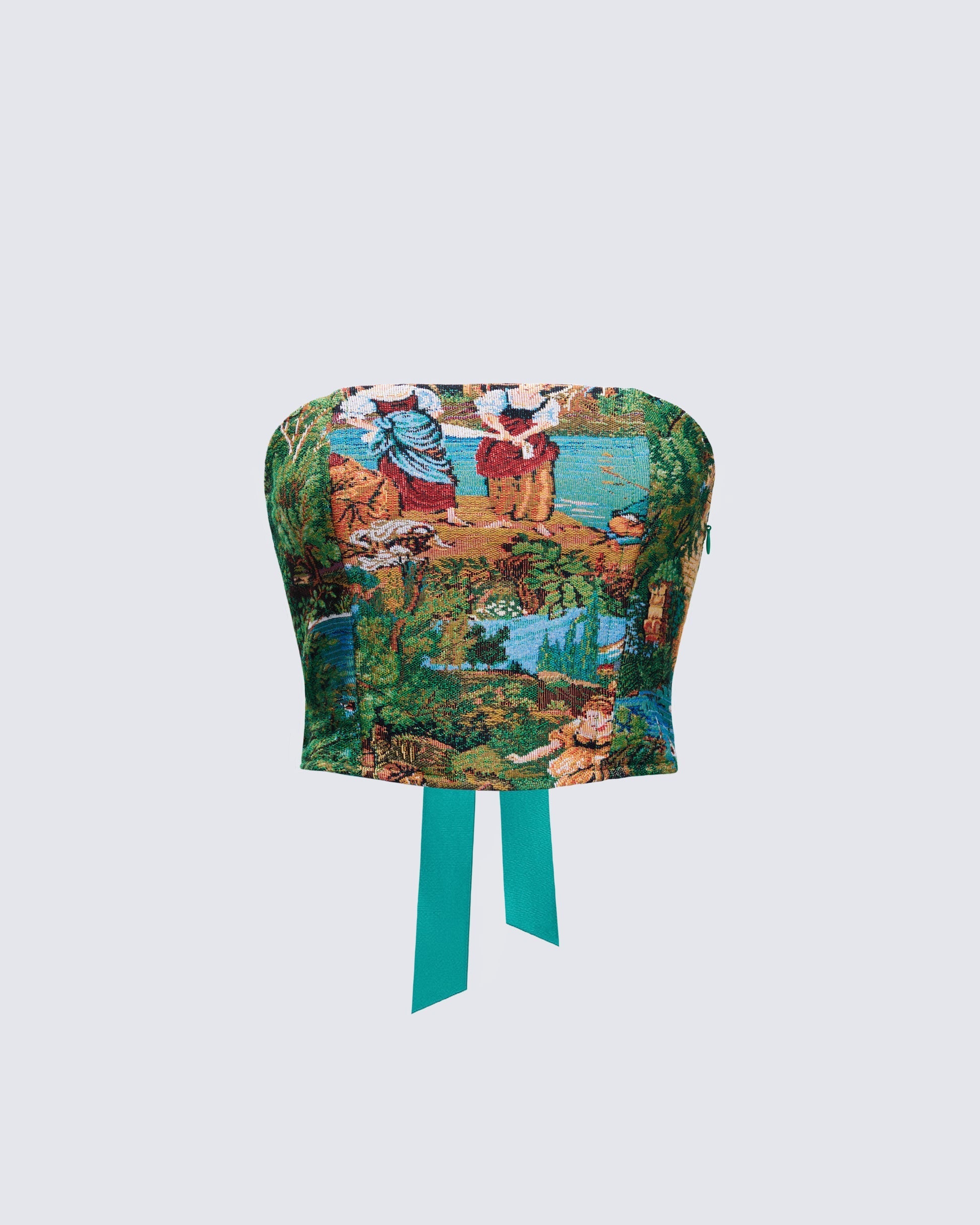 Viviette Tapestry Corset Top