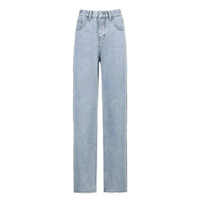 *Nikolett Butterfly Loose Light Blue Jeans