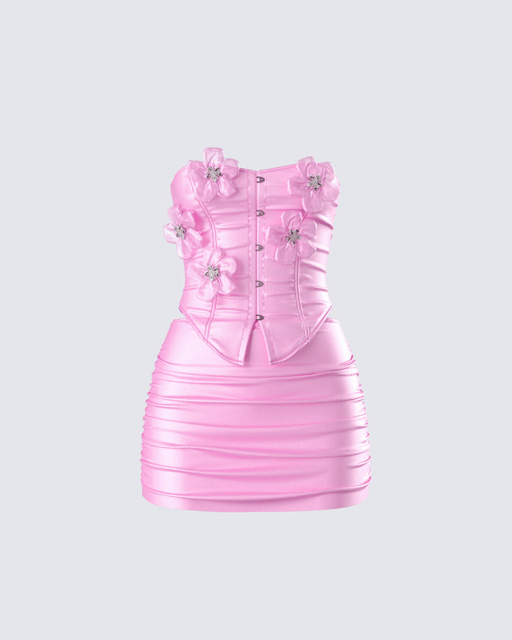 Finesse Rivi Flower Corset Top