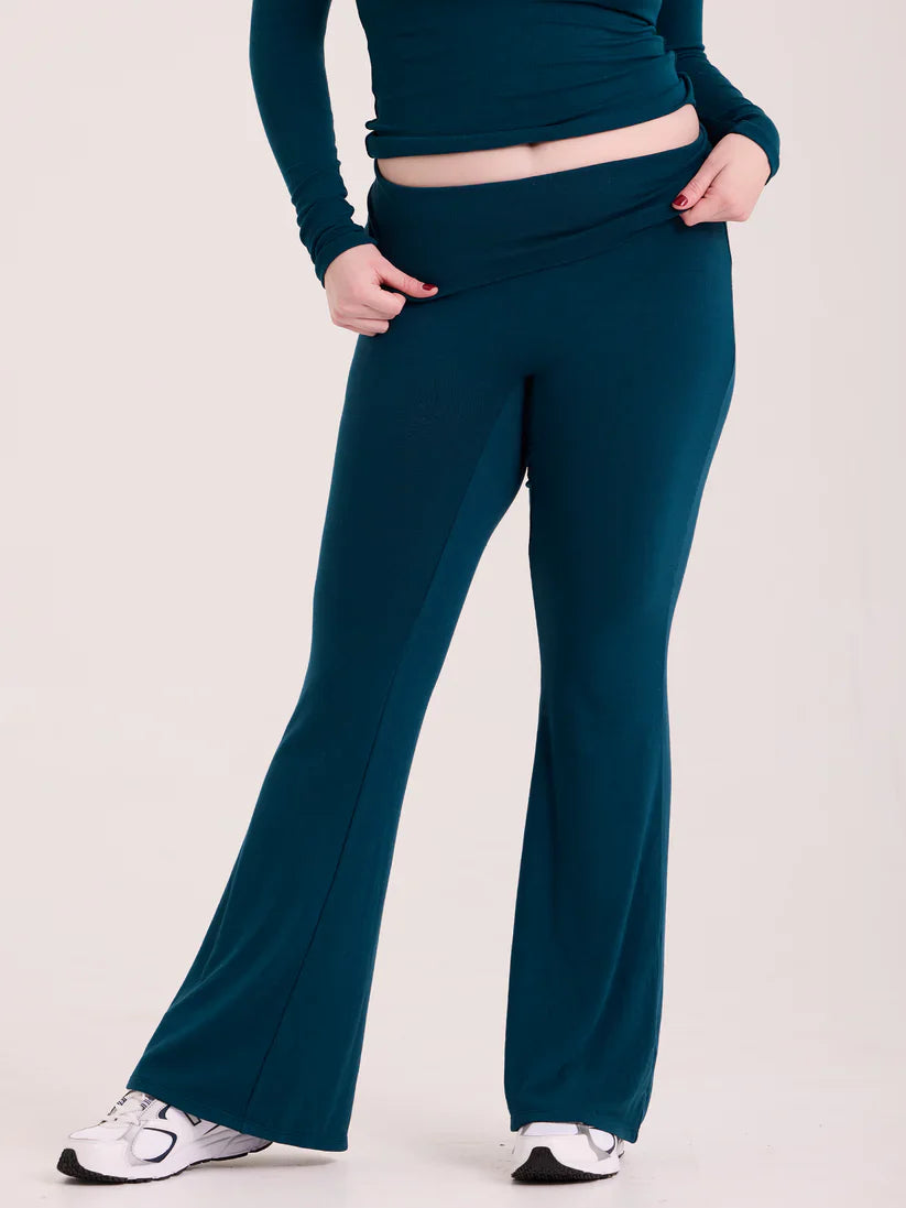 Klassy Fold Over Flare Pant