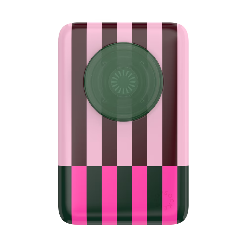 PopSockets Pop of Pink Stripe - MagSafe PowerPack