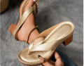 Nabalu Riley | Summer Heeled Slide Sandals with Strap