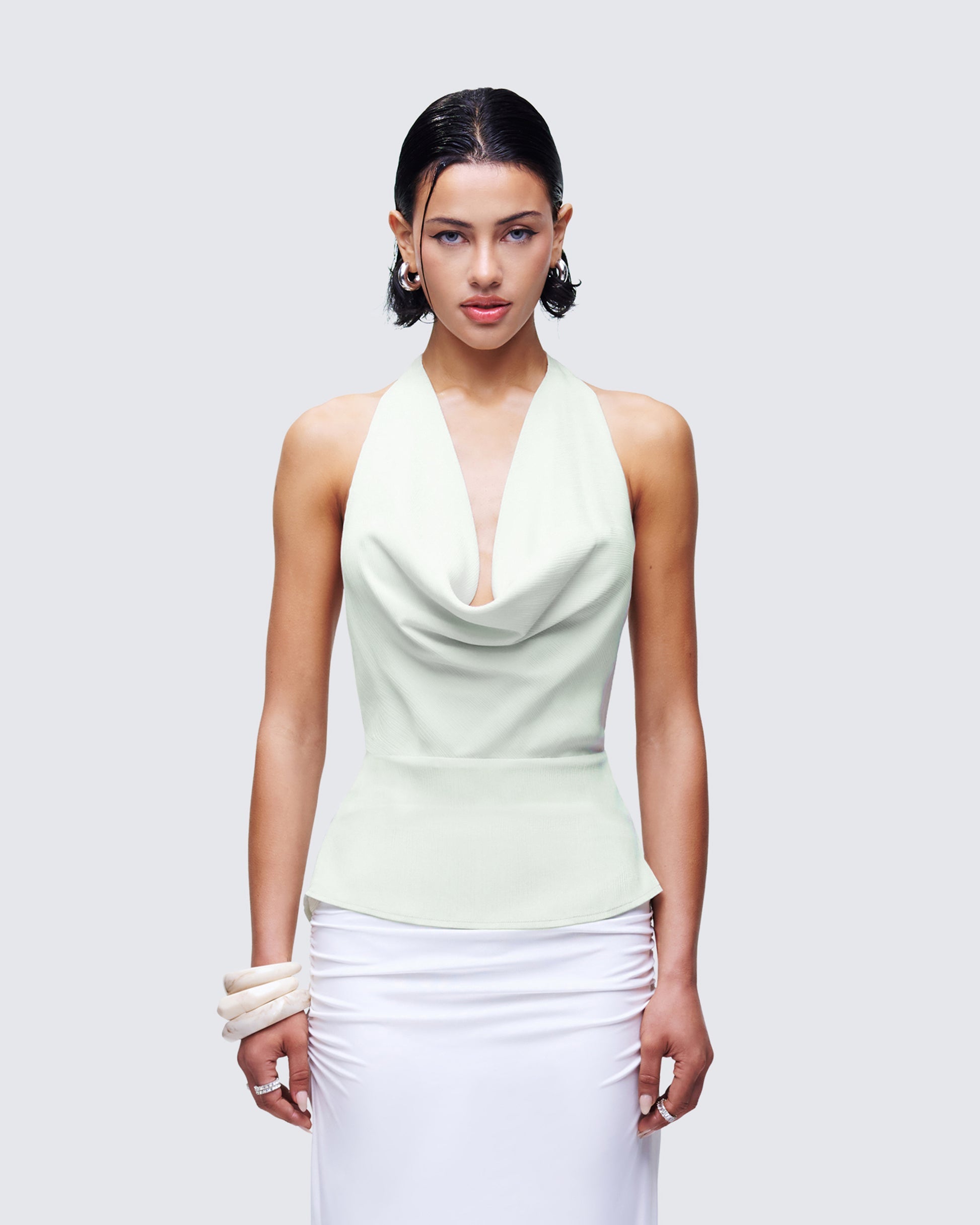 Finesse Alexis Cowl Neck Top