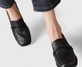 Nabalu Women’s Orthopedic Slip-On Loafers – Supportive Block Heel Walking Shoes