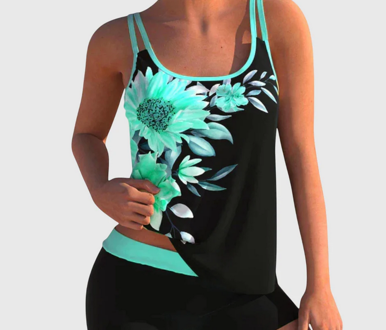 Nabalu Florévia | Women’s Floral Tankini Swim Set