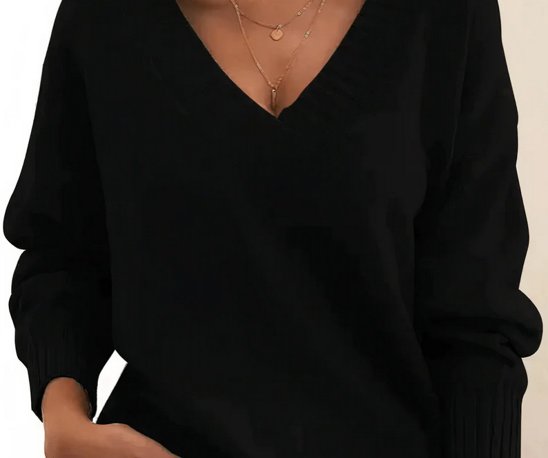 Nabalu Women’s Cozy V-Neck Knit Sweater