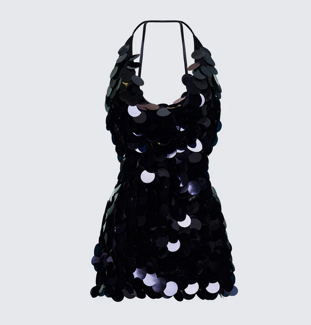 Finesse Deanah Disc Sequin Mini Dress
