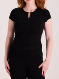 Klassy Crew Neck Henley T-Shirt