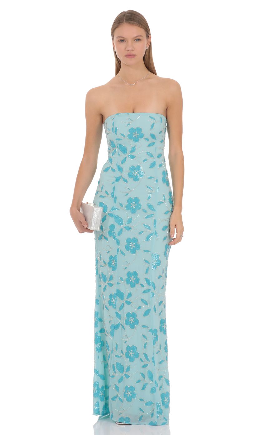 Lucy In The Sky Lilia Masha Sequin Maxi Dress