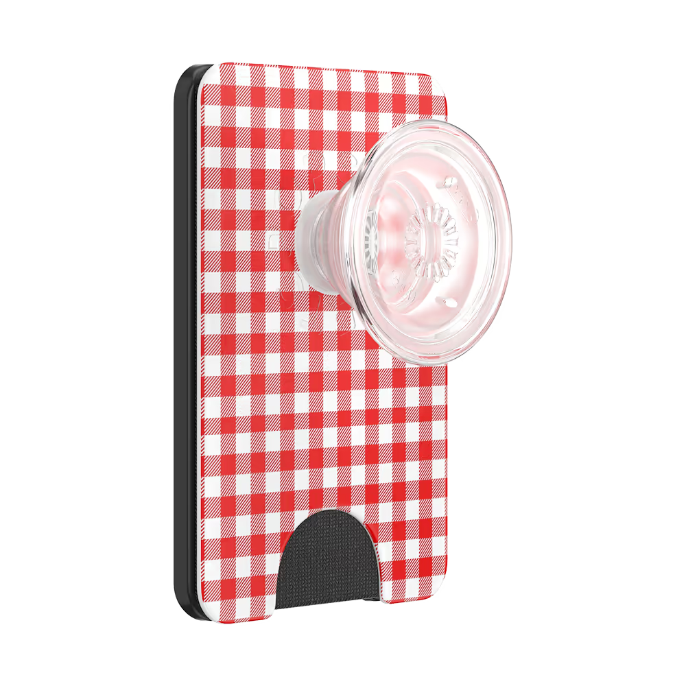 PopSockets Red Gingham - MagSafe PopWallet+