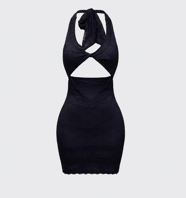 Finesse Rinna Lace Cut Out Mini Dress