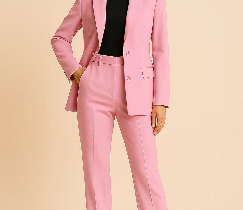 Nabalu Women’s Elegant Evening Set – Tailored Blazer and Tapered Pants