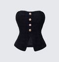 Finesse Nomi Tweed Bandeau Top