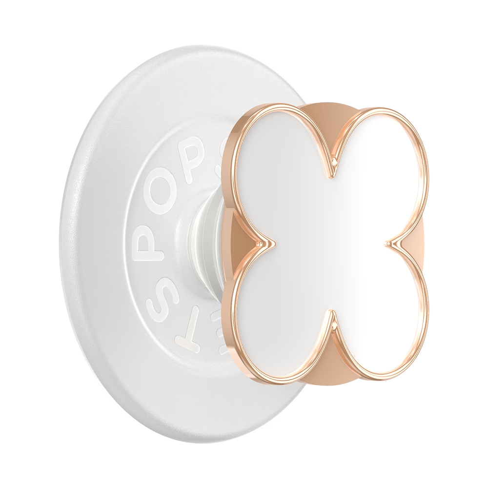 PopSockets Enamel Clover Rose Gold - MagSafe PopGrip