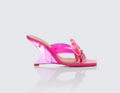 Finesse Abigail Perspex Wedge Sandal