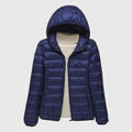 Nabalu Women’s Hooded Zip-Up Puffer Jacket – Lightweight Everyday Outerwear