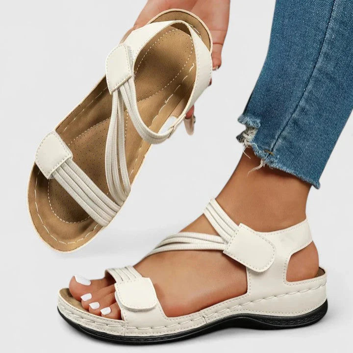 Nabalu Women’s Orthopedic Sandals with Crisscross Straps