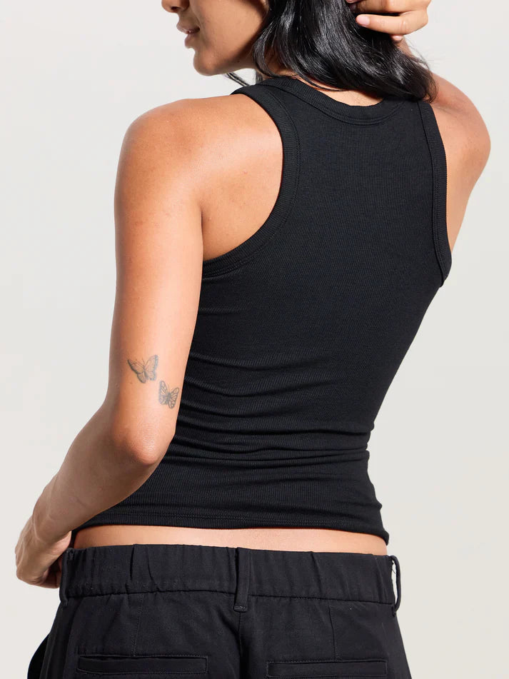 Klassy Chunky Binding Ribbed High Neck Brami (Full Length)