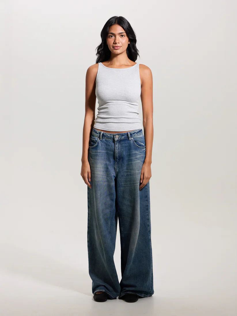 Klassy Ribbed Dainty Boat Neck Brami 1
