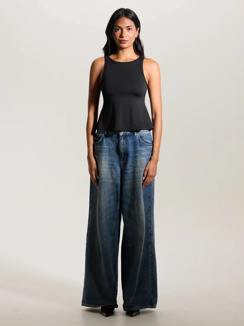 Klassy Flowy Boat Neck Tank