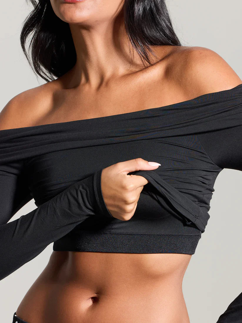Klassy Fold Over Long Sleeve