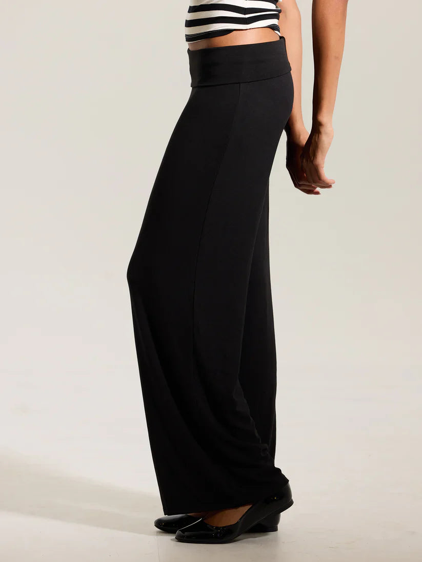 Klassy Fold Over Wide Leg Pants