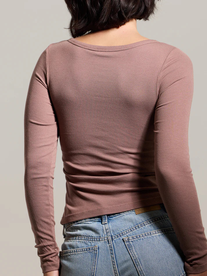 Klassy Bamboo Long Sleeve Scoop Neck Brami (Full Length)