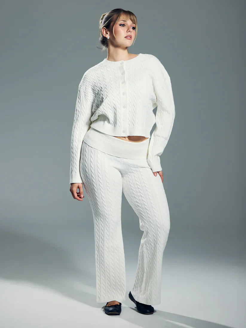 Klassy Cable Knit Cardigan