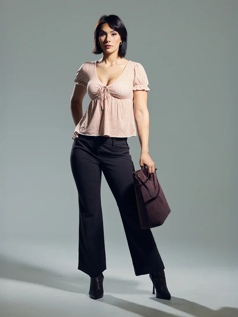 Klassy Babydoll Puff Sleeve
