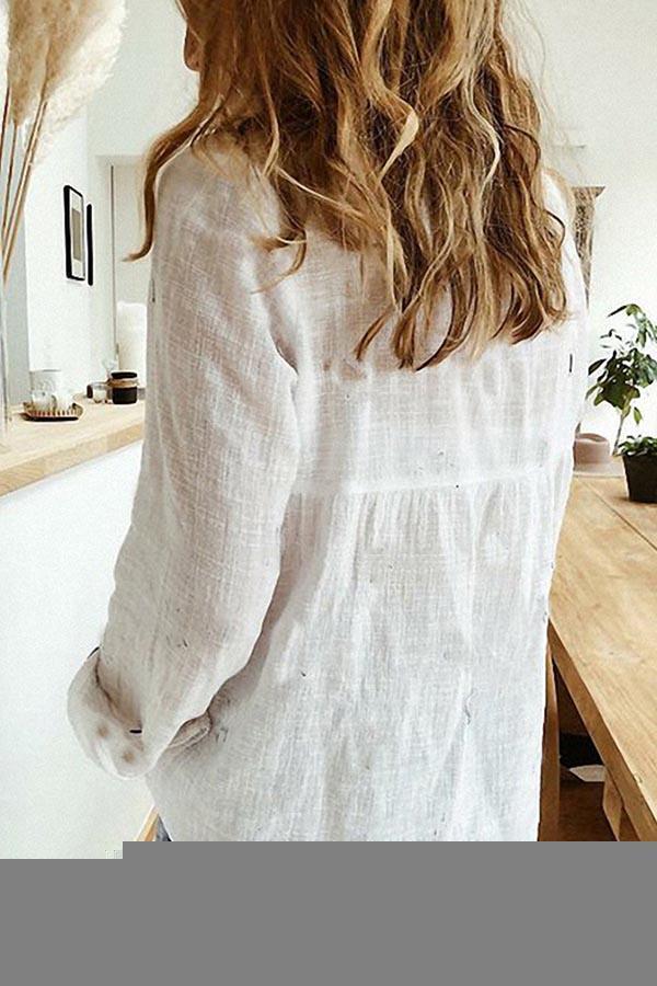 Nabalu Elowen | Women’s Relaxed Button-Front Airy Blouse