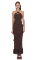 Lucy In The Sky Margot Halter Maxi Dress