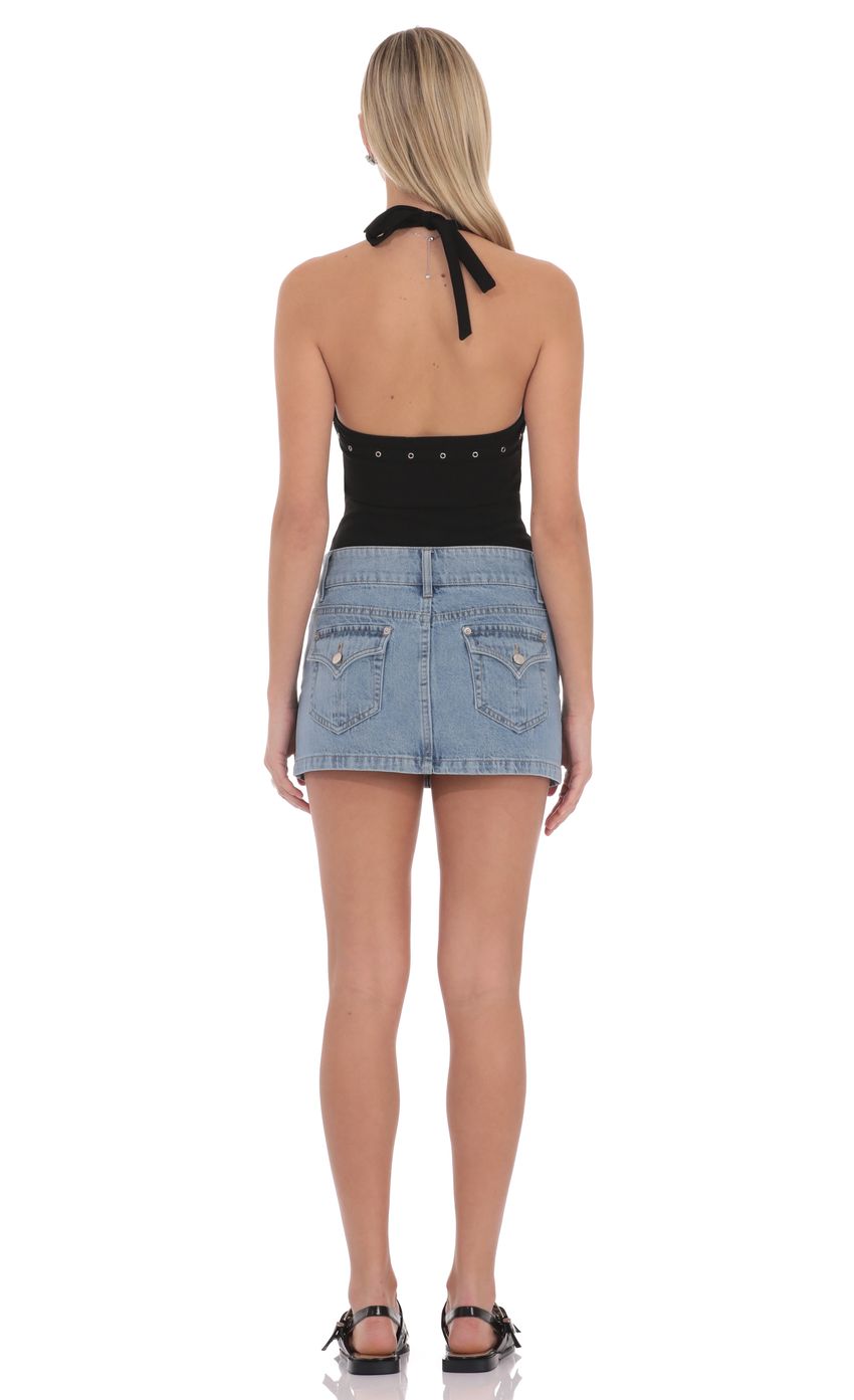 Lucy In The Sky Valeria Denim Mini Skirt