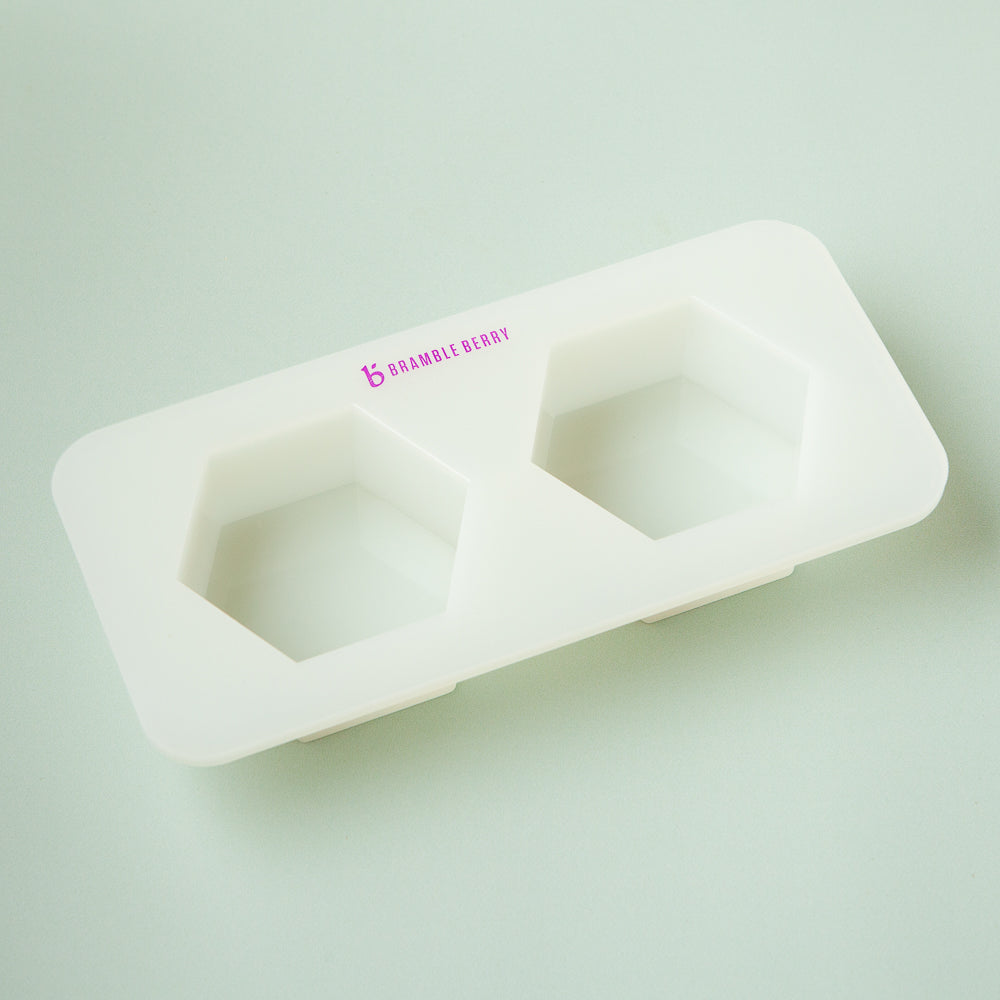 Bramble Berry 2 Cavity Silicone Hexagon Mold