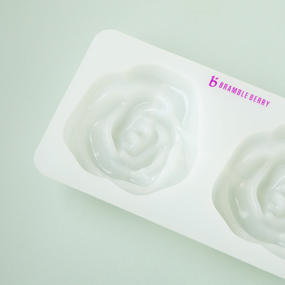 Bramble Berry 2 Cavity Silicone Rose Mold