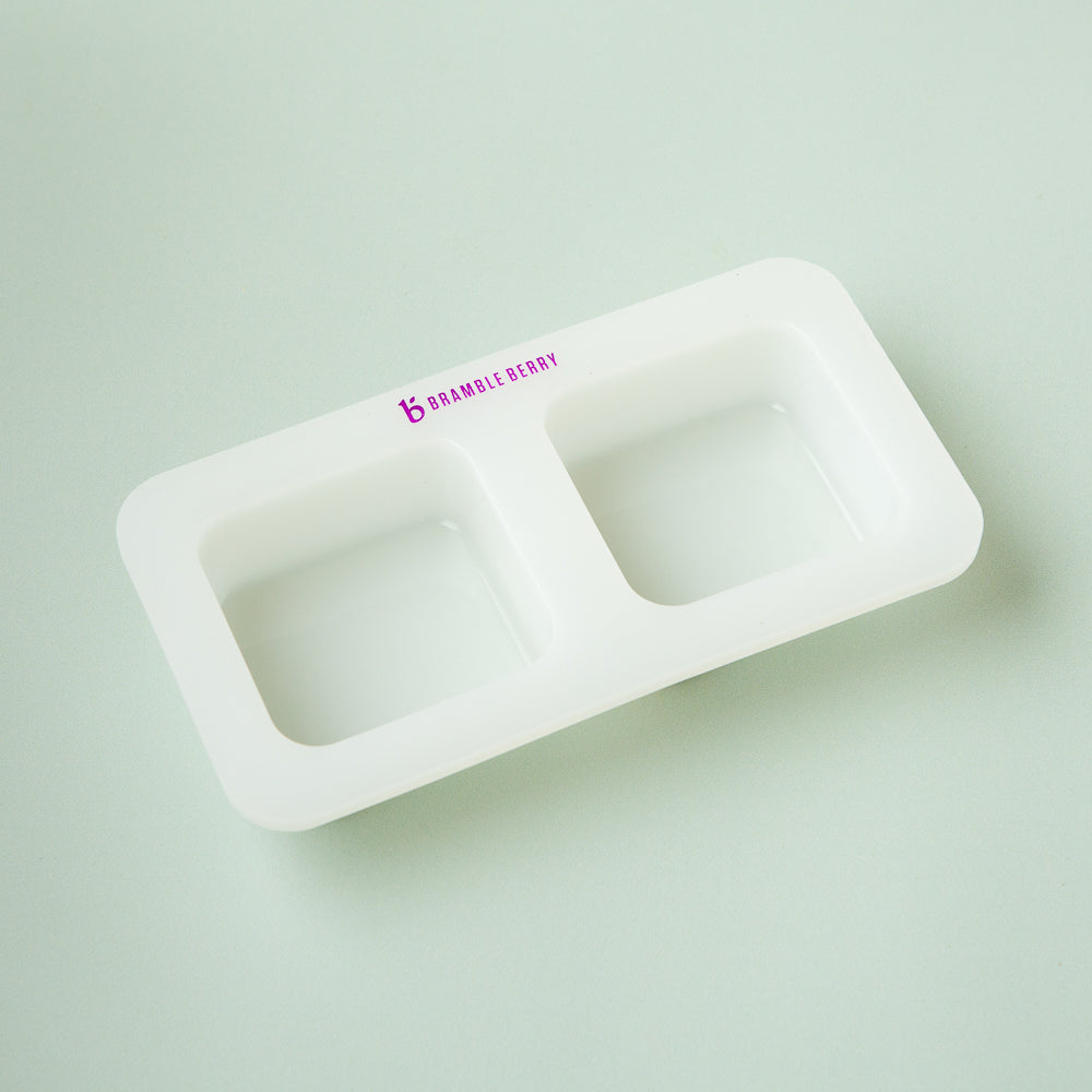 Bramble Berry 2 Cavity Silicone Square Mold - 1 Mold