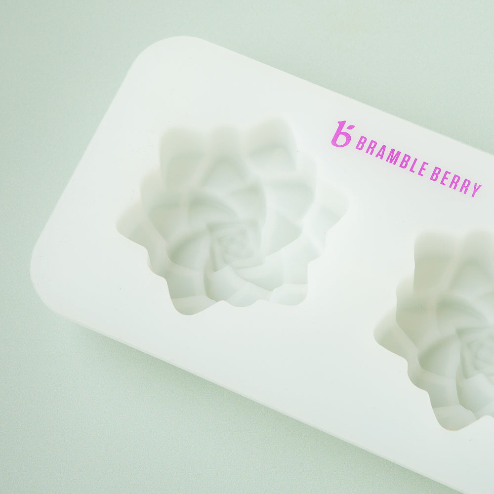 Bramble Berry 2 Cavity Silicone Succulent Mold