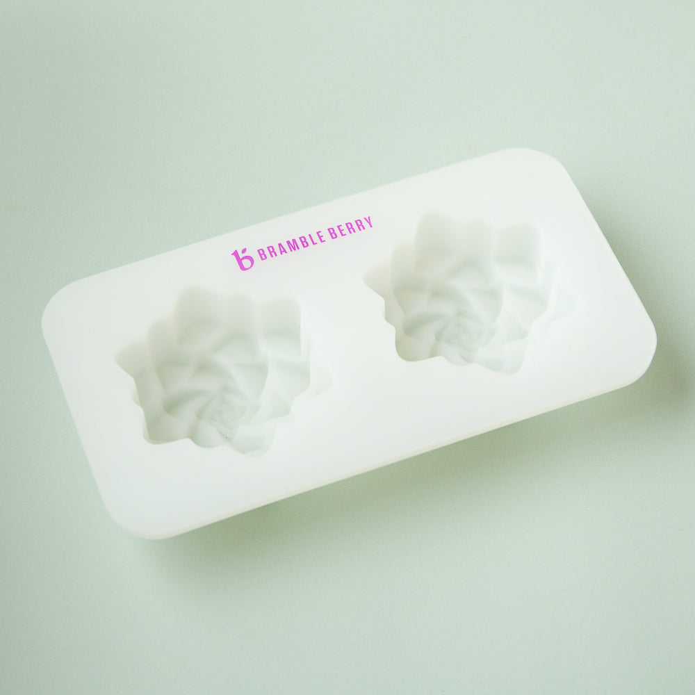 Bramble Berry 2 Cavity Silicone Succulent Mold