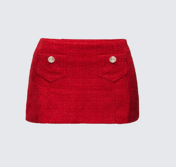 Finesse Nomi Tweed Mini Skirt