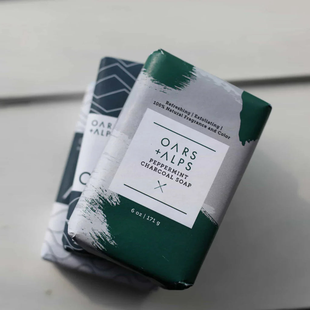 Oars + Alps Peppermint Charcoal Bar Soap